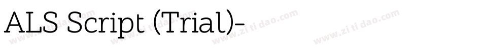 ALS Script (Trial)字体转换
